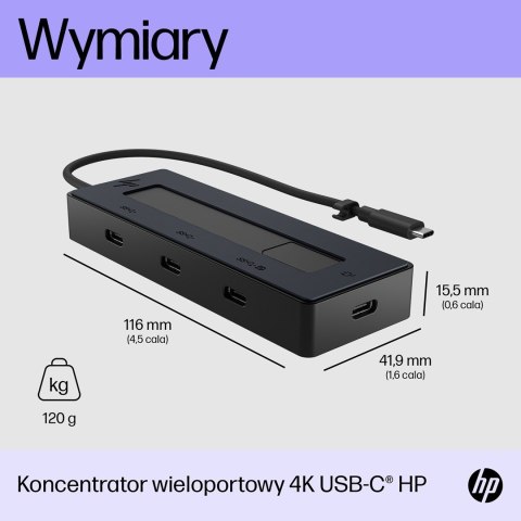 HP 4K USB-C Multiport Hub (EU) HP 4K USB-C Multiport Hub (EU)