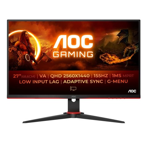 MONITOR AOC LED 27" Q27G2E/BK 155Hz MONITOR AOC LED 27" Q27G2E/BK 155Hz