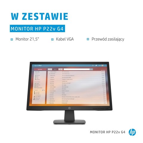 Monitor HP P22v G4 21,5"FHD 5ms 250nits 60Hz HDMI Monitor HP P22v G4 21,5"FHD 5ms 250nits 60Hz HDMI