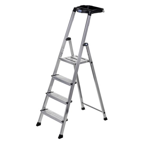 Drabina 4 stopniowa aluminiowa Krause Secury 126528 Drabina 4 stopniowa aluminiowa Krause Secury 126528