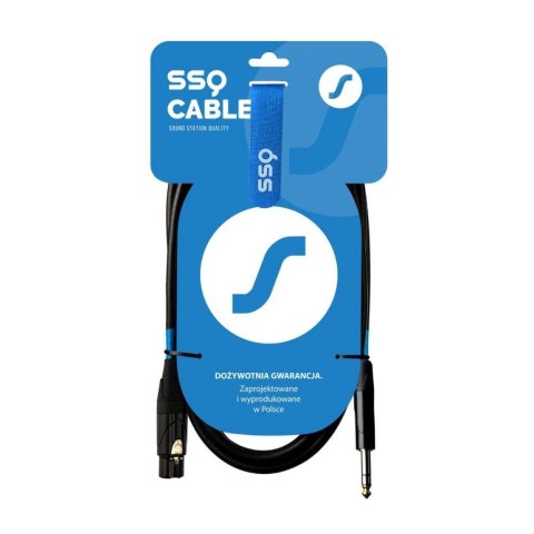 SSQ XLRJS1 - XLR żeński / Jack stereo 6,3mm SSQ XLRJS1 - XLR żeński / Jack stereo 6,3mm