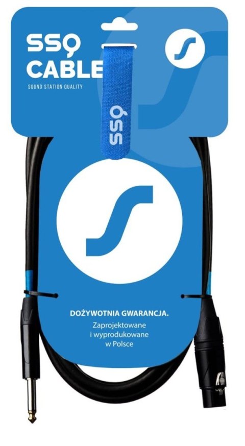 SSQ XZJM10 - Kabel Jack MONO - XLR Żeński 10 metrowy SSQ XZJM10 - Kabel Jack MONO - XLR Żeński 10 metrowy