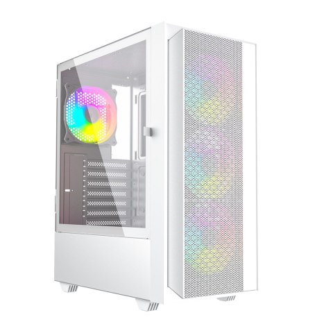 GEMBIRD OBUDOWA FORNAX 4000W MIDI-TOWER (2X USB 3.0, 1X USB 2.0, HD AUDIO, SZKLANY PANEL BOCZNY, PODŚWIETLENIE ARGB) BIAŁA GEMBIRD OBUDOWA FORNAX 4000W MIDI-TOWER (2X USB 3.0, 1X USB 2.0, HD AUDIO, SZKLANY PANEL BOCZNY, PODŚWIETLENIE ARGB) BIAŁA