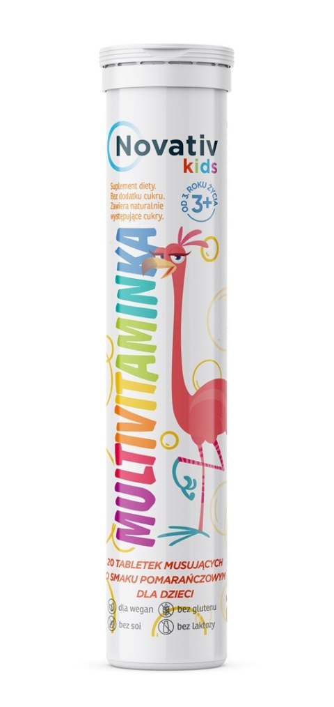 Novativ Kids Multivitaminka dka dzieci 20 tabl. Novativ Kids Multivitaminka dka dzieci 20 tabl.