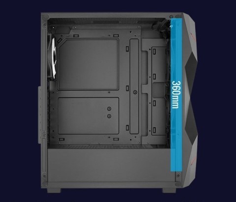Obudowa AEROCOOL PGS VOLCAN-G-BK-v1 Obudowa AEROCOOL PGS VOLCAN-G-BK-v1
