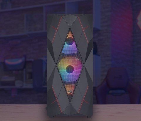 Obudowa AEROCOOL PGS VOLCAN-G-BK-v1 Obudowa AEROCOOL PGS VOLCAN-G-BK-v1