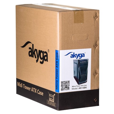 Obudowa Akyga AK13BK (ATX, Micro ATX, Mini ATX, Mini ITX; kolor czarny) Obudowa Akyga AK13BK (ATX, Micro ATX, Mini ATX, Mini ITX; kolor czarny)