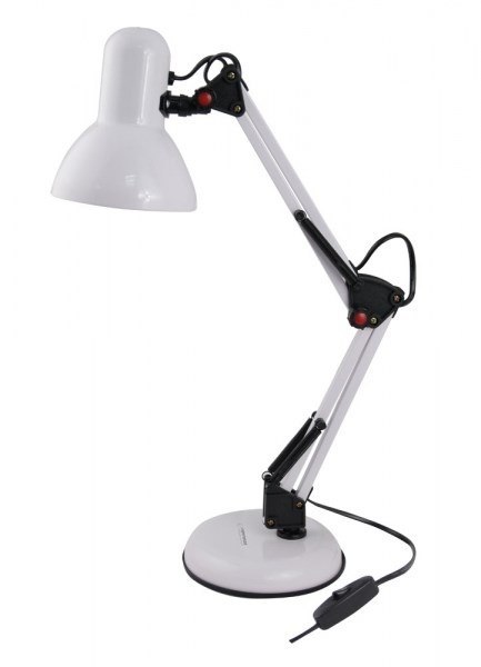 ESPERANZA LAMPKA BIURKOWA E27 AVIOR BIAŁA ELD112W ESPERANZA LAMPKA BIURKOWA E27 AVIOR BIAŁA ELD112W