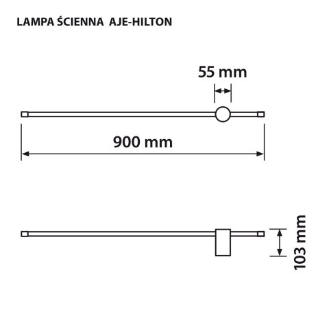 Lampa ścienna LED Activejet AJE-HILTON Patyna WW Lampa ścienna LED Activejet AJE-HILTON Patyna WW