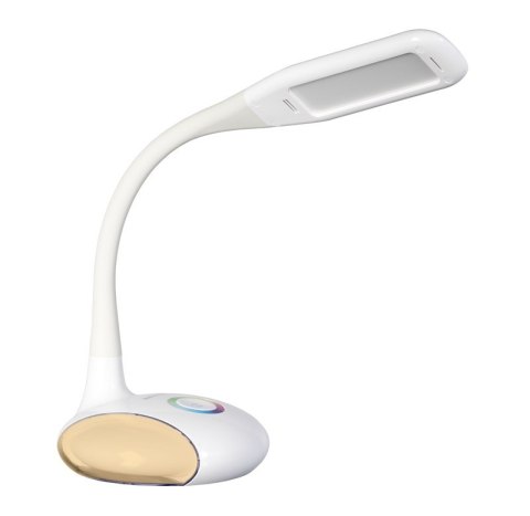 Nowoczesna lampka na biurko wielokolorowa RGB LED Activejet VENUS RGB biała z funkcją oświetlenia nocnego Nowoczesna lampka na biurko wielokolorowa RGB LED Activejet VENUS RGB biała z funkcją oświetlenia nocnego