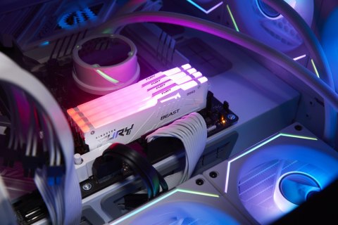 Kingston FURY DDR5 32GB (1x32GB) 6000MHz CL36 Beast White RGB EXPO Kingston FURY DDR5 32GB (1x32GB) 6000MHz CL36 Beast White RGB EXPO