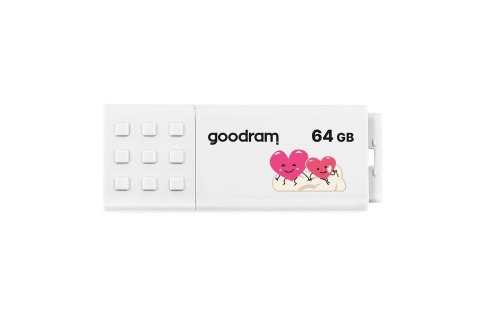 Pendrive GoodRam UME3-0640W0R11-V (64GB; USB 3.0; kolor biały) VALENTINE Pendrive GoodRam UME3-0640W0R11-V (64GB; USB 3.0; kolor biały) VALENTINE