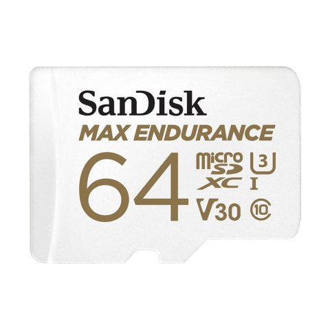 KARTA SANDISK MAX ENDURANCE microSDXC 64GB z adapterem KARTA SANDISK MAX ENDURANCE microSDXC 64GB z adapterem