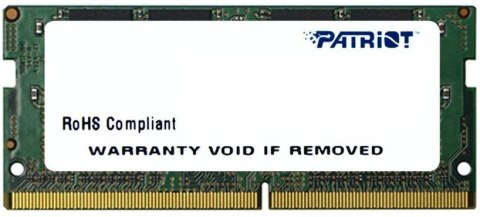 Pamięć Patriot Memory Signature PSD48G240081S (DDR4 SO-DIMM; 1 x 8 GB; 2400 MHz; CL17) Pamięć Patriot Memory Signature PSD48G240081S (DDR4 SO-DIMM; 1 x 8 GB; 2400 MHz; CL17)
