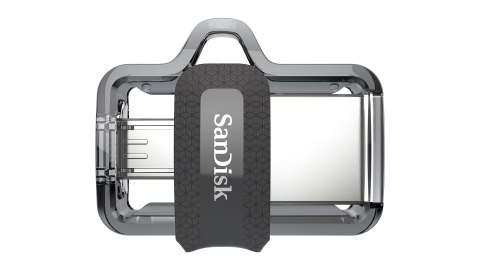 Pendrive SanDisk Ultra Dual Drive M3.0 SDDD3-032G-G46 (32GB; microUSB, USB 3.0; kolor szary) Pendrive SanDisk Ultra Dual Drive M3.0 SDDD3-032G-G46 (32GB; microUSB, USB 3.0; kolor szary)