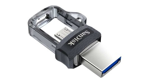 Pendrive SanDisk Ultra Dual Drive M3.0 SDDD3-032G-G46 (32GB; microUSB, USB 3.0; kolor szary) Pendrive SanDisk Ultra Dual Drive M3.0 SDDD3-032G-G46 (32GB; microUSB, USB 3.0; kolor szary)