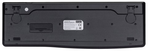 Activejet K-3803SW Klawiatura bezprzewodowa zasilanie baterią 1x 1,5V AAA czarna Activejet K-3803SW Klawiatura bezprzewodowa zasilanie baterią 1x 1,5V AAA czarna