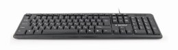 Klawiatura GEMBIRD KB-U-103-RU (USB 2.0; (US); kolor czarny)