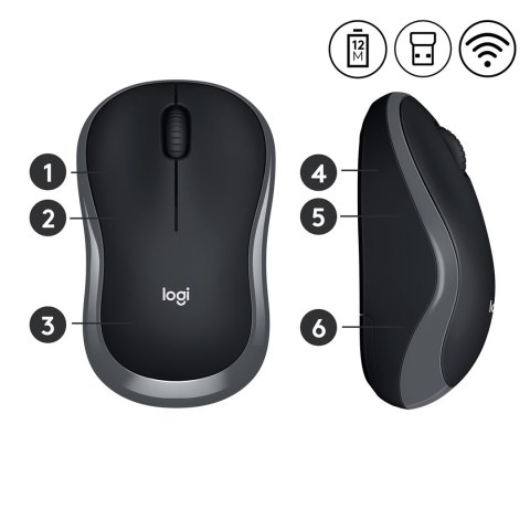 Mysz Logitech 910-002238 (optyczna; 1000 DPI; kolor szary) Mysz Logitech 910-002238 (optyczna; 1000 DPI; kolor szary)