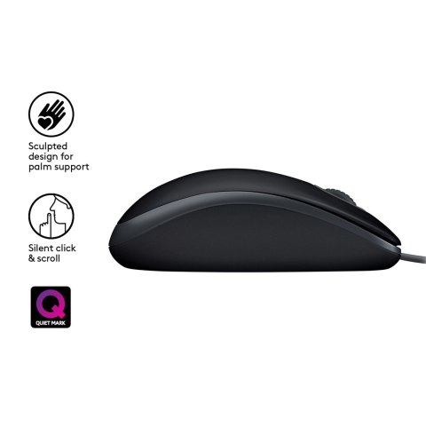 Mysz Logitech 910-005508 (optyczna; 1000 DPI; kolor czarny) Mysz Logitech 910-005508 (optyczna; 1000 DPI; kolor czarny)