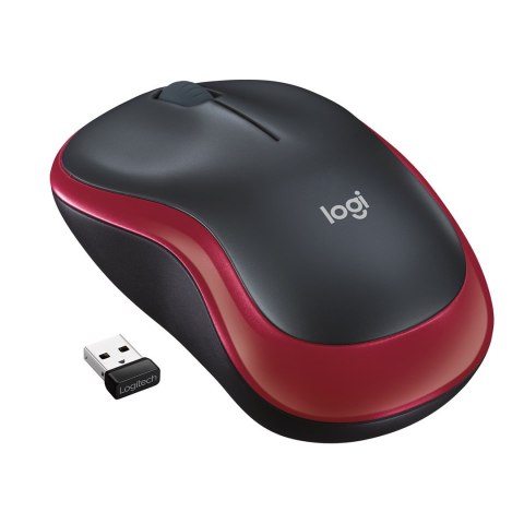 Mysz Logitech M185 910-002240 (optyczna; 1000 DPI; kolor czerwony) Mysz Logitech M185 910-002240 (optyczna; 1000 DPI; kolor czerwony)
