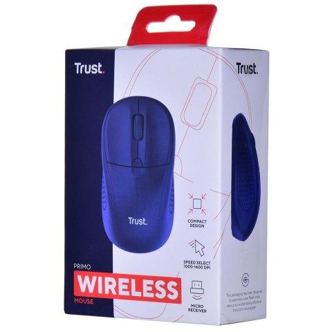 Mysz TRUST Primo Wireless Mouse matt dark blue Mysz TRUST Primo Wireless Mouse matt dark blue