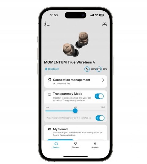 Słuchawki Sennheiser MOMENTUM True Wireless 4 MTW4 White Słuchawki Sennheiser MOMENTUM True Wireless 4 MTW4 White