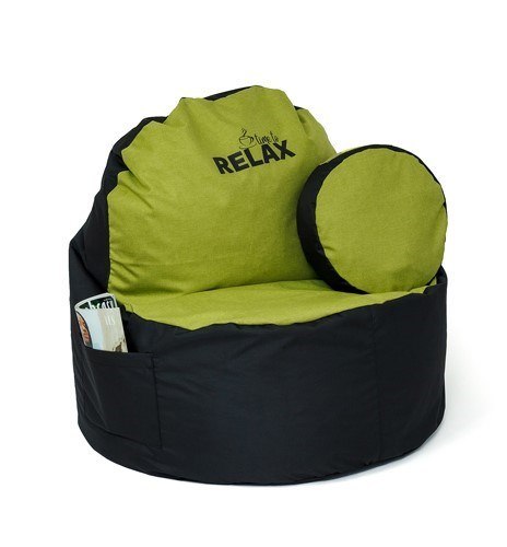 Pufa worek sako COFFEE czarny-oliwka XXL 120x80 Pufa worek sako COFFEE czarny-oliwka XXL 120x80
