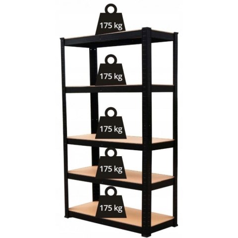 Regał metalowy magazynowy P9030 MDF 175KG Regał metalowy magazynowy P9030 MDF 175KG
