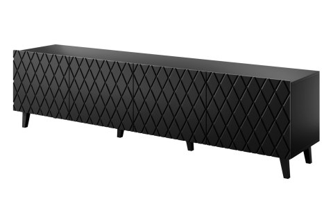 Szafka RTV ASTI 200x42x52 czarny mat Szafka RTV ASTI 200x42x52 czarny mat