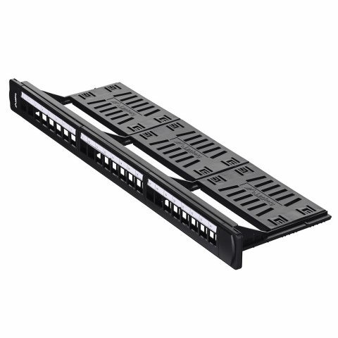 Patch panel Lanberg PPKS-1124-B (1U; 19") Patch panel Lanberg PPKS-1124-B (1U; 19")