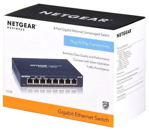 Switch Netgear GS108GE 8p Unmanaged Gigabit Switch Netgear GS108GE 8p Unmanaged Gigabit
