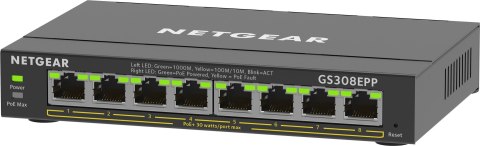 Switch Netgear GS308EPP-100PES 8p PoE 123W (PoE+: 8p) Unmanaged Gigabit Switch Netgear GS308EPP-100PES 8p PoE 123W (PoE+: 8p) Unmanaged Gigabit
