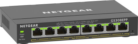 Switch Netgear GS308EPP-100PES 8p PoE 123W (PoE+: 8p) Unmanaged Gigabit Switch Netgear GS308EPP-100PES 8p PoE 123W (PoE+: 8p) Unmanaged Gigabit