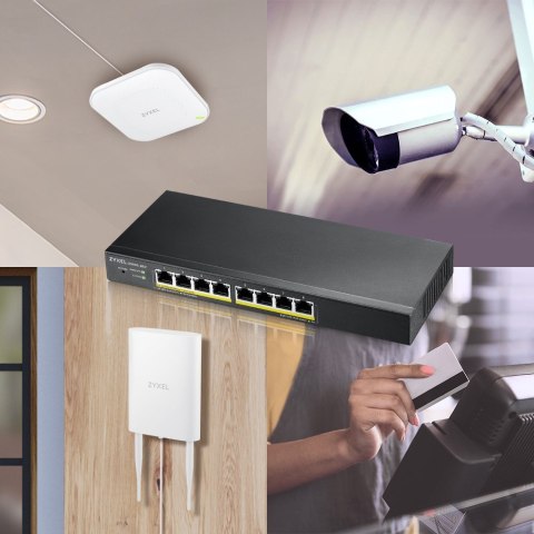 Switch Zyxel GS1915-8EP 8p PoE (PoE+: 8;) 60W Managed Gigabit Switch Zyxel GS1915-8EP 8p PoE (PoE+: 8;) 60W Managed Gigabit