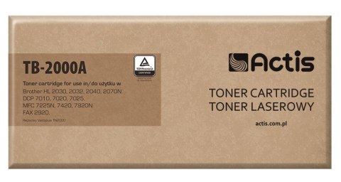 Actis TB-2000A Toner (zamiennik Brother TN-2000/TN-2005; Standard; 2500 stron; czarny) Actis TB-2000A Toner (zamiennik Brother TN-2000/TN-2005; Standard; 2500 stron; czarny)
