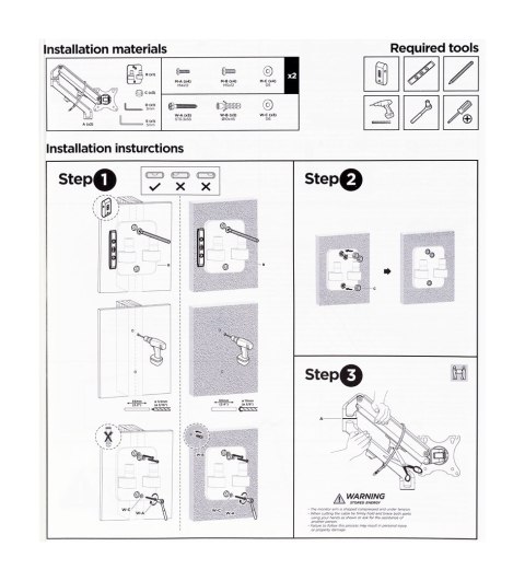 GEMBIRD REGULOWANE RAMIĘ NA 2 MONITORY DO MONTAŻU NA ŚCIANIE 17-27, 100X100MM, DO 7 KG GEMBIRD REGULOWANE RAMIĘ NA 2 MONITORY DO MONTAŻU NA ŚCIANIE 17-27, 100X100MM, DO 7 KG