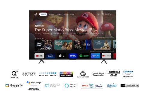 Telewizor TCL 75C655 QLED 75'' 4K Ultra HD Google TV Dolby Atmos DVB-T2 Titan Telewizor TCL 75C655 QLED 75'' 4K Ultra HD Google TV Dolby Atmos DVB-T2 Titan