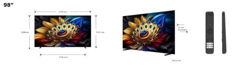 Telewizor TCL 98C655 QLED 98" 4K Ultra HD 120Hz Google TV Dolby Vision IQ Titan Telewizor TCL 98C655 QLED 98" 4K Ultra HD 120Hz Google TV Dolby Vision IQ Titan