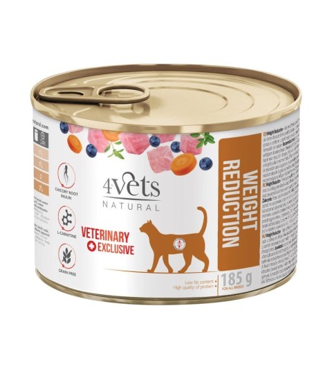 4VETS NATURAL - WEIGHT REDUCTION 185g karma kot 4VETS NATURAL - WEIGHT REDUCTION 185g karma kot