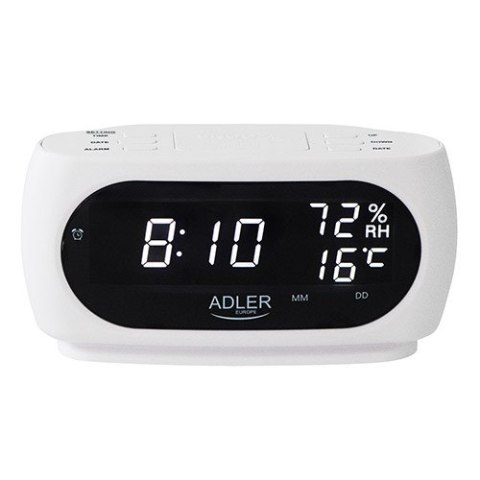 Budzik ADLER AD 1186 white Budzik ADLER AD 1186 white