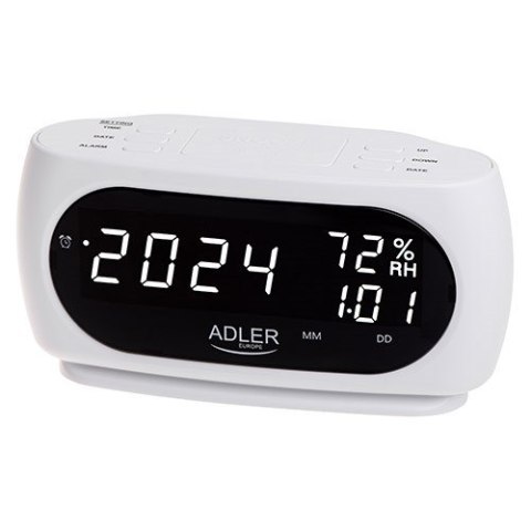 Budzik ADLER AD 1186 white Budzik ADLER AD 1186 white