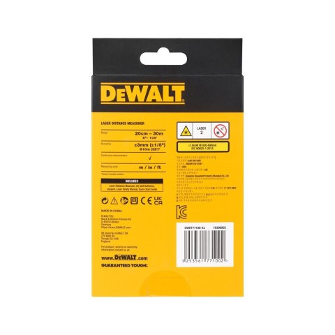 Dalmierz laserowy DEWALT DWHT77100 Dalmierz laserowy DEWALT DWHT77100