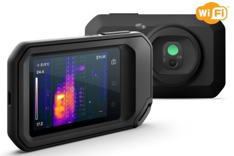 FLIR KAMERA TERMOWIZYJNA Z TECHNOLOGIĄ POPRAWY OBRAZU MSX WI-FI I ŁĄCZNOŚCIĄ W CHMURZE, 160X120PX, DO 400STC, FOV 54X42ST, C5 FLIR KAMERA TERMOWIZYJNA Z TECHNOLOGIĄ POPRAWY OBRAZU MSX WI-FI I ŁĄCZNOŚCIĄ W CHMURZE, 160X120PX, DO 400STC, FOV 54X42ST, C5