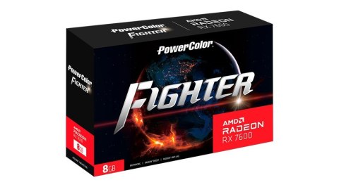 Karta Graficzna PowerColor Fighter RX7600 8G-F Karta Graficzna PowerColor Fighter RX7600 8G-F