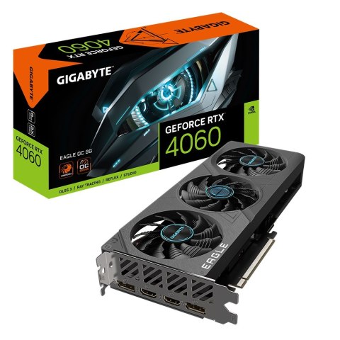 Karta graficzna Gigabyte GeForce RTX 4060 EAGLE OC 8GB GDDR6 Karta graficzna Gigabyte GeForce RTX 4060 EAGLE OC 8GB GDDR6
