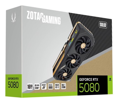 Karta graficzna ZOTAC GAMING GeForce RTX 5080 SOLID 16GB Karta graficzna ZOTAC GAMING GeForce RTX 5080 SOLID 16GB