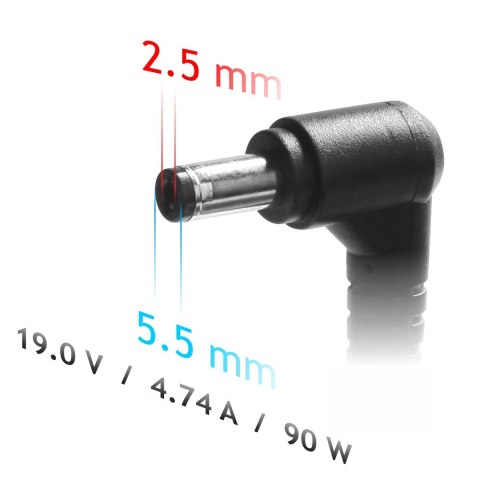 Zasilacz sieciowy Akyga AK-ND-10 do notebooka Acer, Asus, DELL, Lenovo, Toshiba (19 V; 4,74 A; 90W; 5.5 mm x 2.5 mm) Zasilacz sieciowy Akyga AK-ND-10 do notebooka Acer, Asus, DELL, Lenovo, Toshiba (19 V; 4,74 A; 90W; 5.5 mm x 2.5 mm)