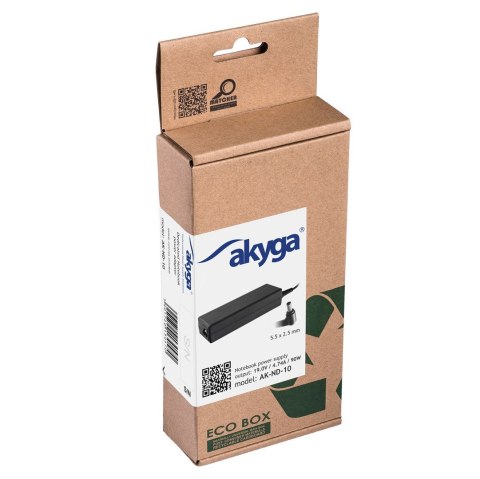 Zasilacz sieciowy Akyga AK-ND-10 do notebooka Acer, Asus, DELL, Lenovo, Toshiba (19 V; 4,74 A; 90W; 5.5 mm x 2.5 mm) Zasilacz sieciowy Akyga AK-ND-10 do notebooka Acer, Asus, DELL, Lenovo, Toshiba (19 V; 4,74 A; 90W; 5.5 mm x 2.5 mm)