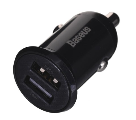 BASEUS ŁADOWARKA SAMOCHODOWA 2X USB 4.8A (CZARNA) BASEUS ŁADOWARKA SAMOCHODOWA 2X USB 4.8A (CZARNA)